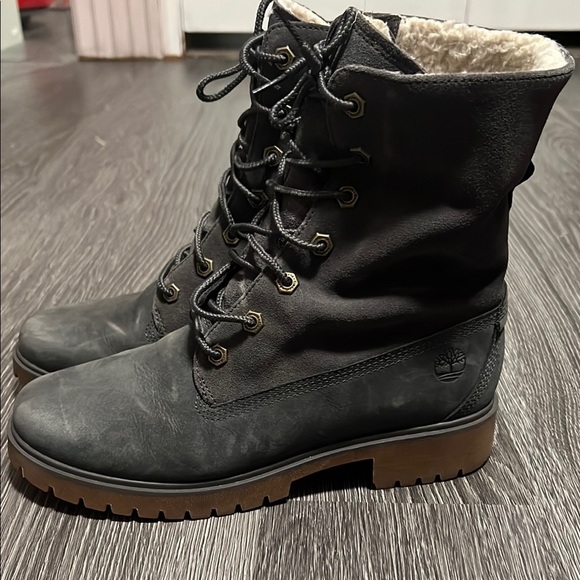 Timberland Gray Ankle Boots Sturdy Sole Rugged Style - Picture 3 of 8